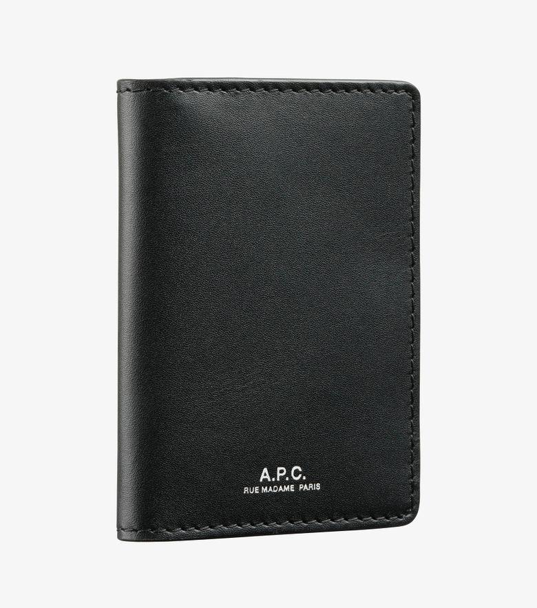 A.P.C. Porte-Cartes Stefan Zip Noir