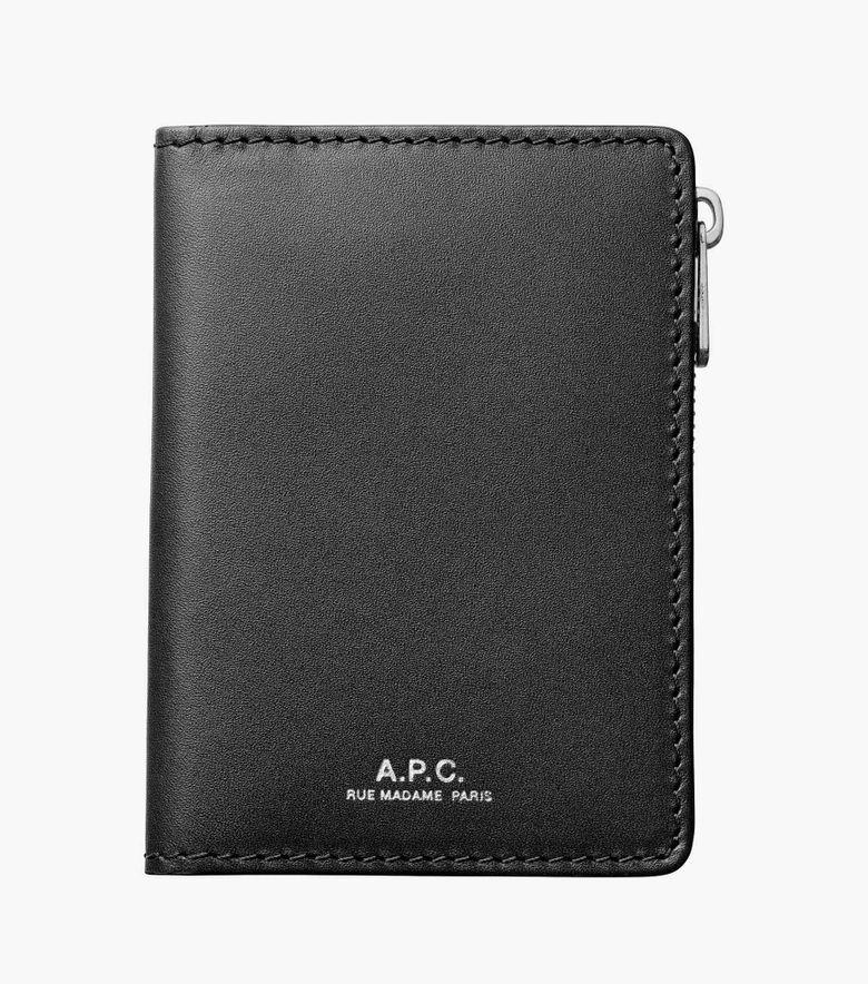 A.P.C. Porte-Cartes Stefan Zip Noir