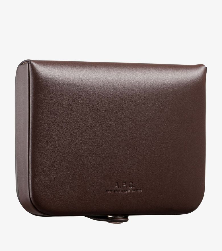 A.P.C. Porte-Monnaie Josh Marron Foncé