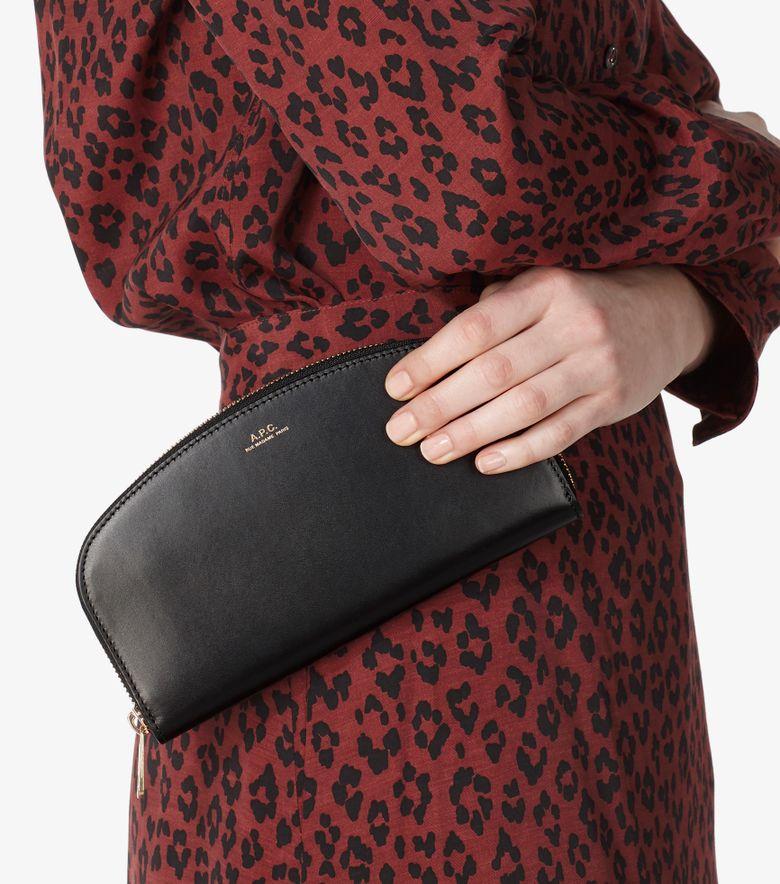 A.P.C. Portefeuille Demi-Lune Noir