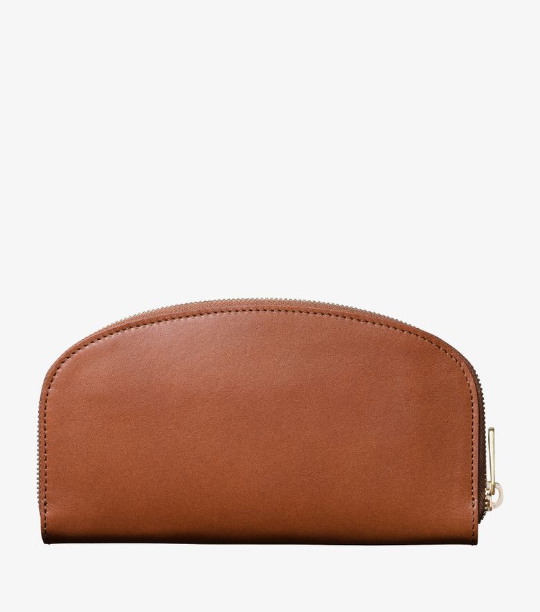 A.P.C. Portefeuille Demi-Lune Noisette