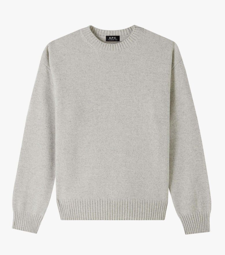 A.P.C. Pull Marcel Ecru/gris