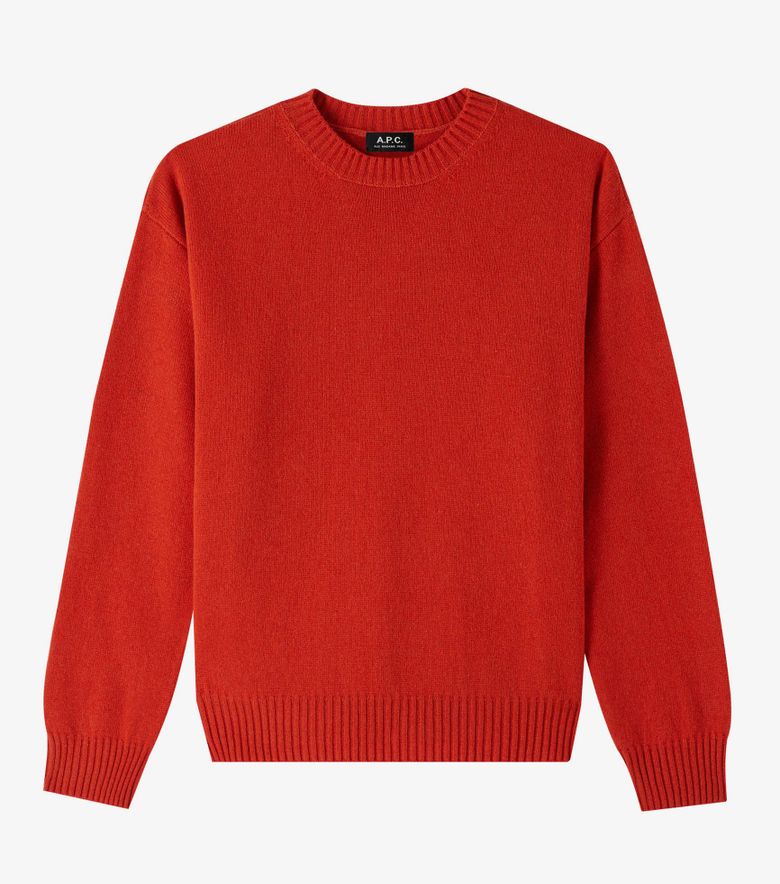 A.P.C. Pull Marcel Rouge Vermillon