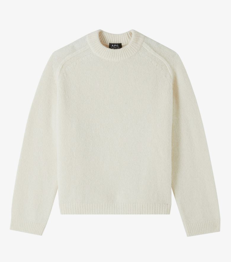 A.P.C. Pull Tyler Blanc Cassé