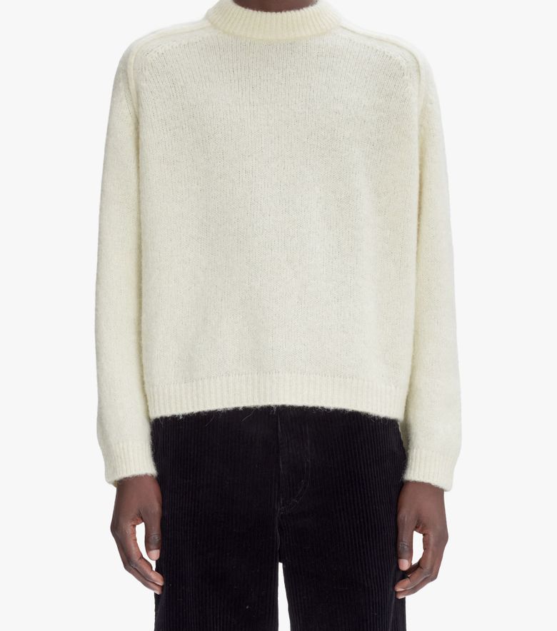 A.P.C. Pull Tyler Blanc Cassé