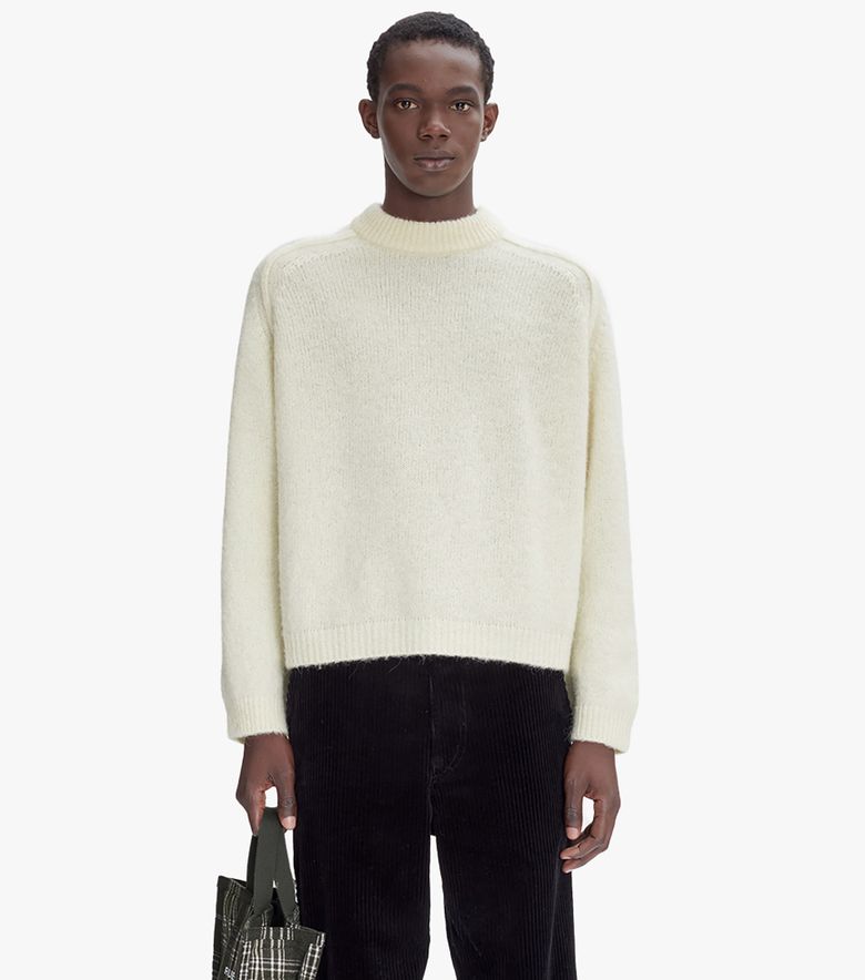 A.P.C. Pull Tyler Blanc cassé