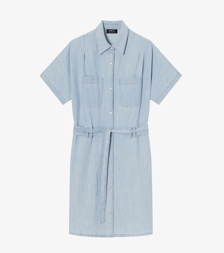 A.P.C. Robe Suzanne Bleu Pâle