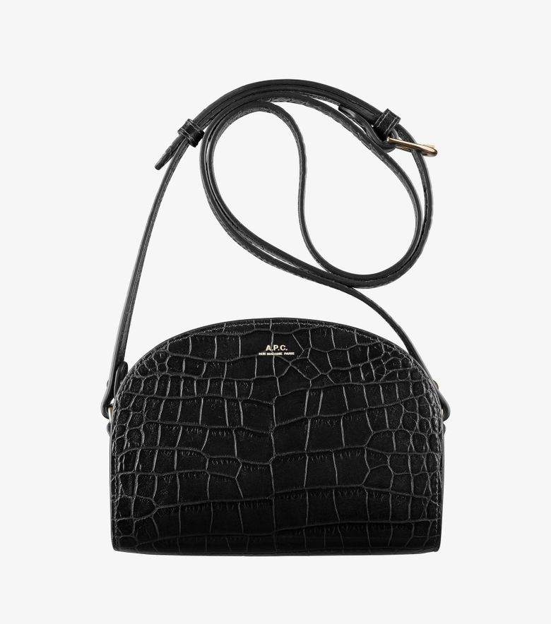 A.P.C. Sac Demi-Lune Mini Noir