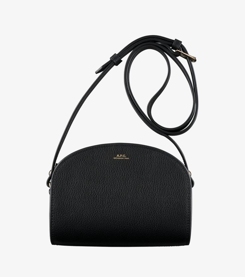 A.P.C. Sac Demi-Lune Mini Noir
