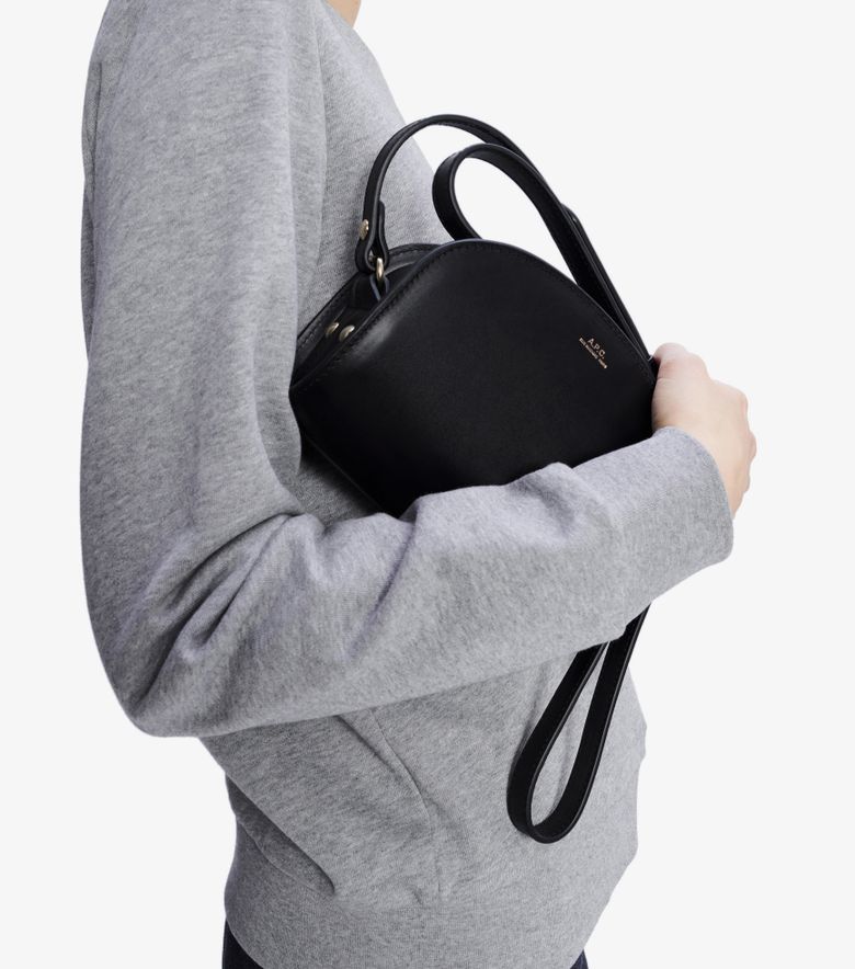 A.P.C. Sac Demi-Lune Mini Noir