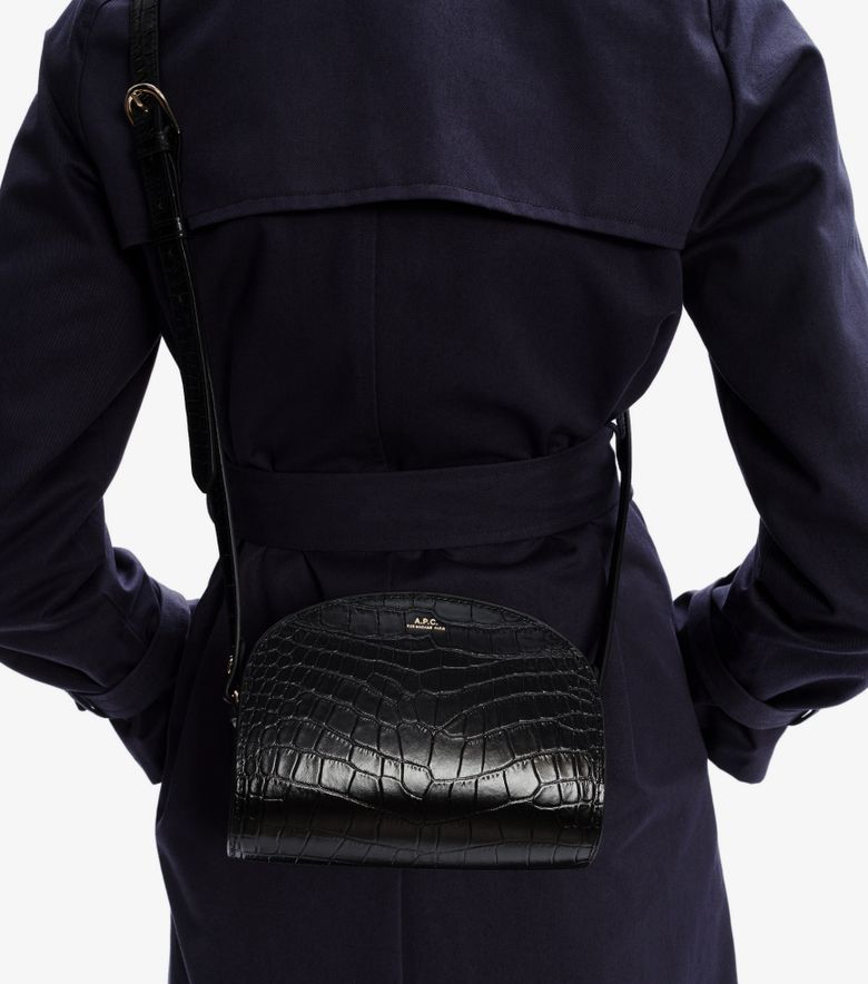 A.P.C. Sac Demi-Lune Mini Noir