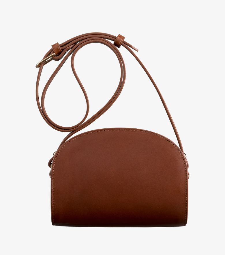 A.P.C. Sac Demi-Lune Mini Noisette