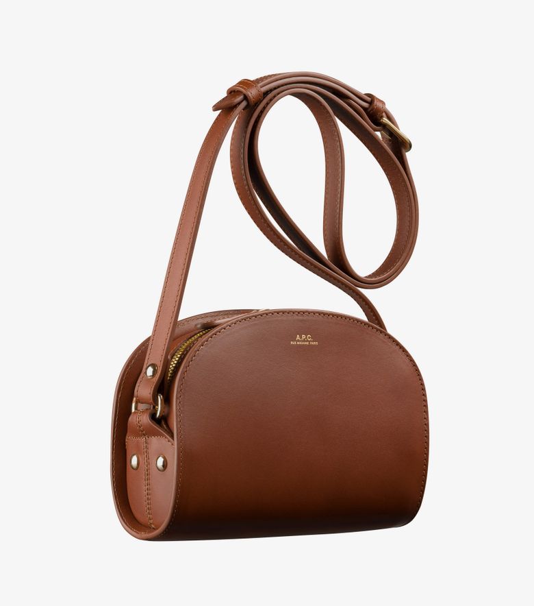 A.P.C. Sac Demi-Lune Mini Noisette