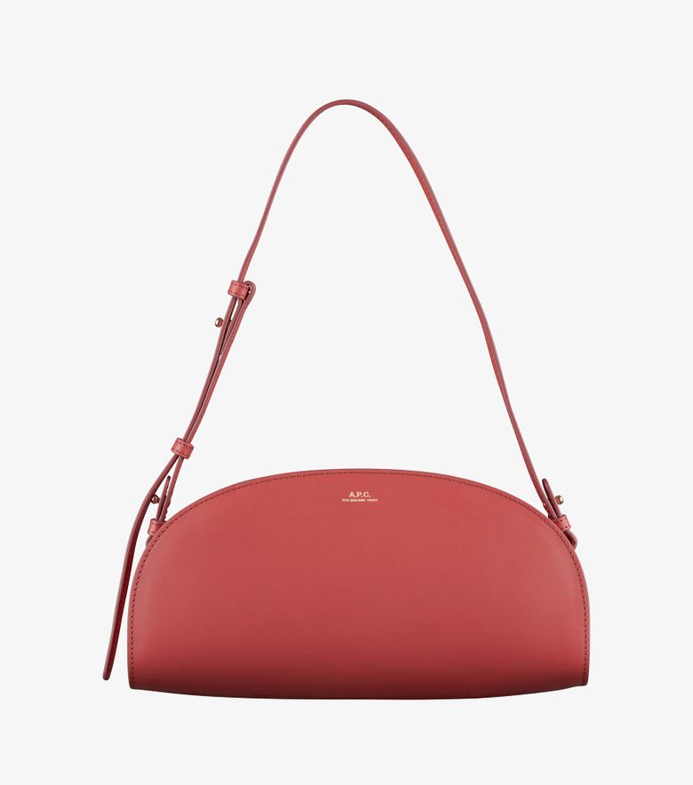 A.P.C. Sac Demi-Lune Shoulder Cerise