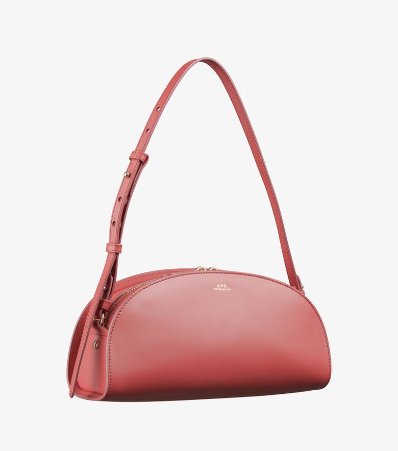 A.P.C. Sac Demi-Lune Shoulder Cerise
