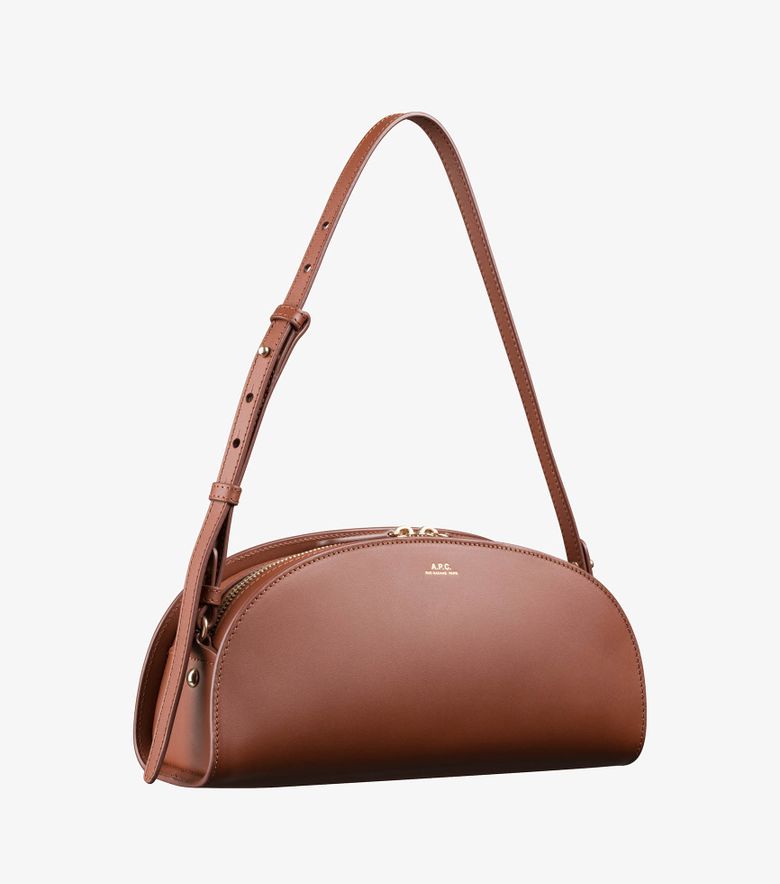 A.P.C. Sac Demi-Lune Shoulder Noisette