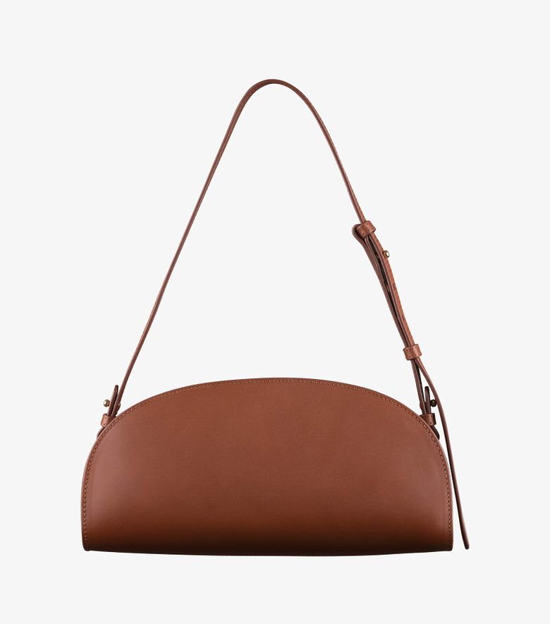 A.P.C. Sac Demi-Lune Shoulder Noisette