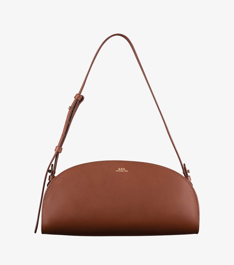 A.P.C. Sac Demi-Lune Shoulder Noisette