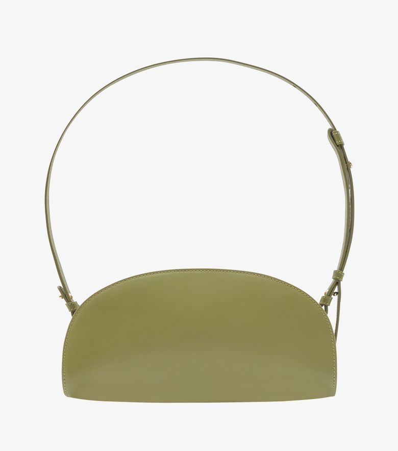 A.P.C. Sac Demi-Lune Shoulder Vert Argile
