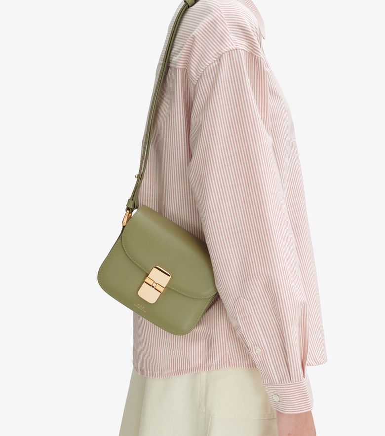 A.P.C. Sac Grace Mini Vert argile