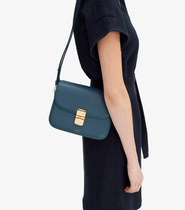 A.P.C. Sac Grace Small Bleu navire