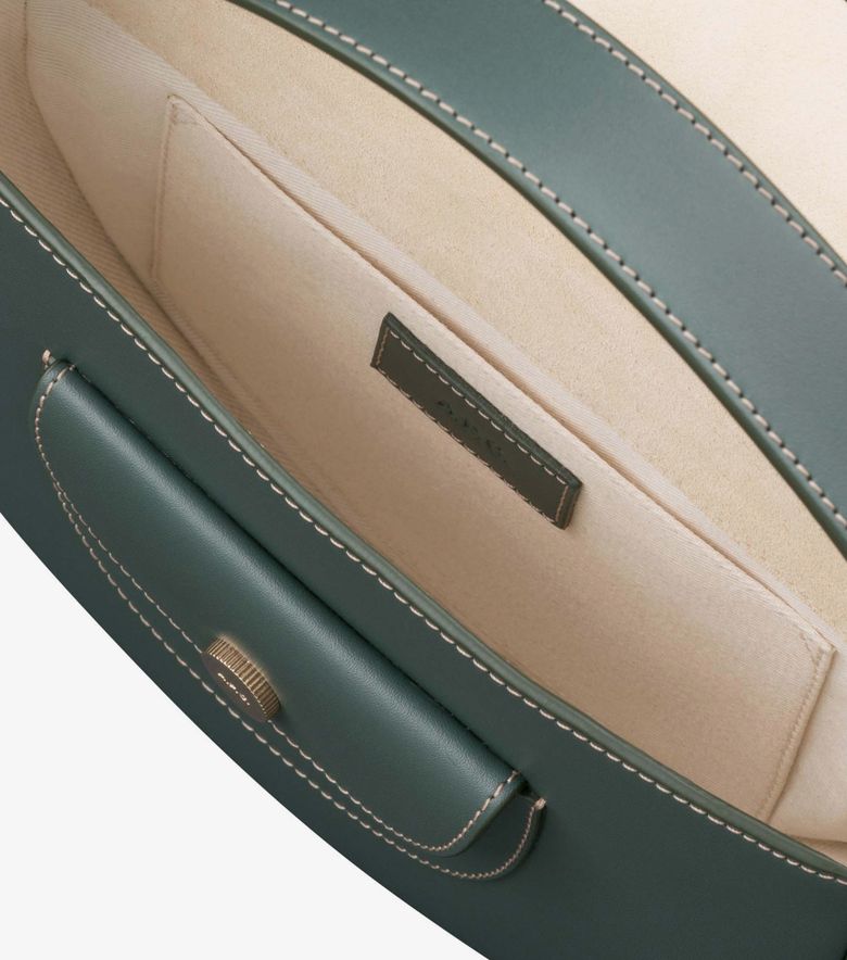 A.P.C. Sac Pocket Small Vert Foncé