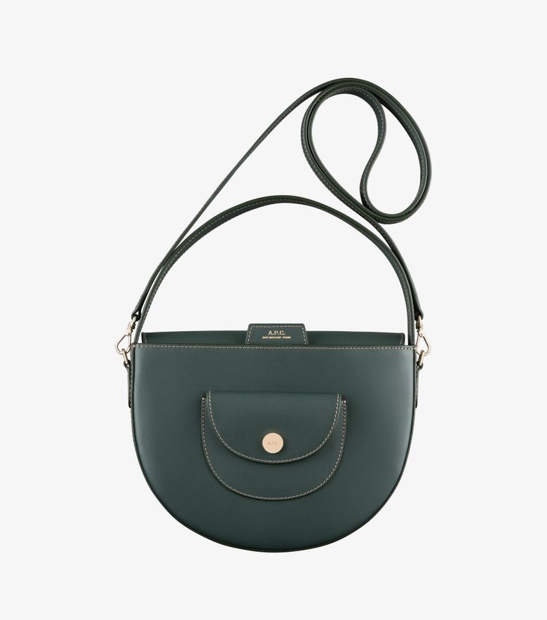 A.P.C. Sac Pocket Small Vert foncé