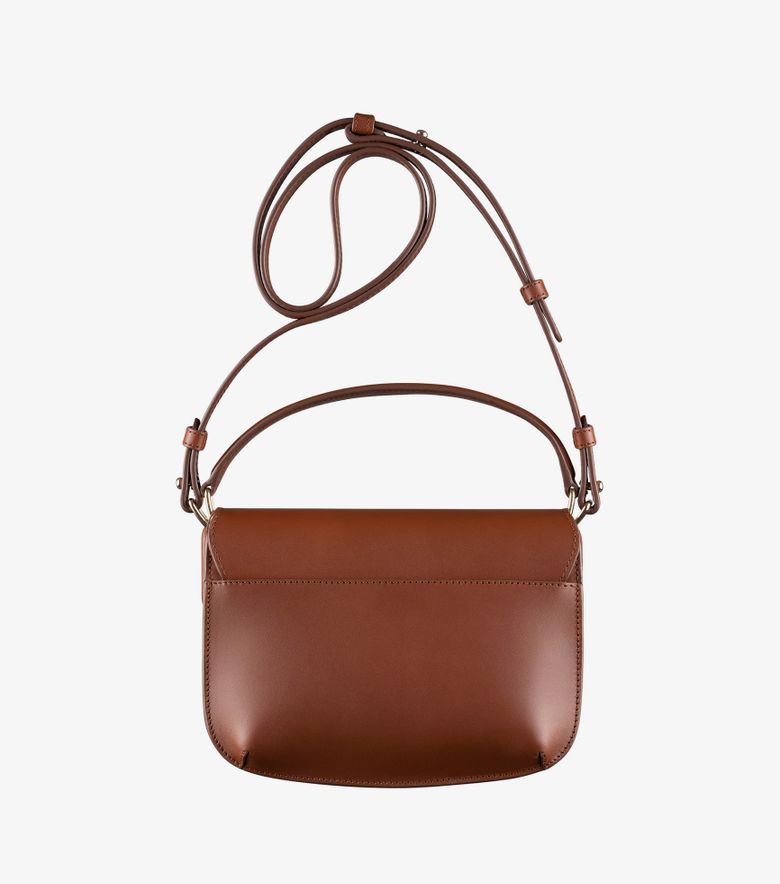 A.P.C. Sac Sarah Shoulder à Strap Mini Noisette