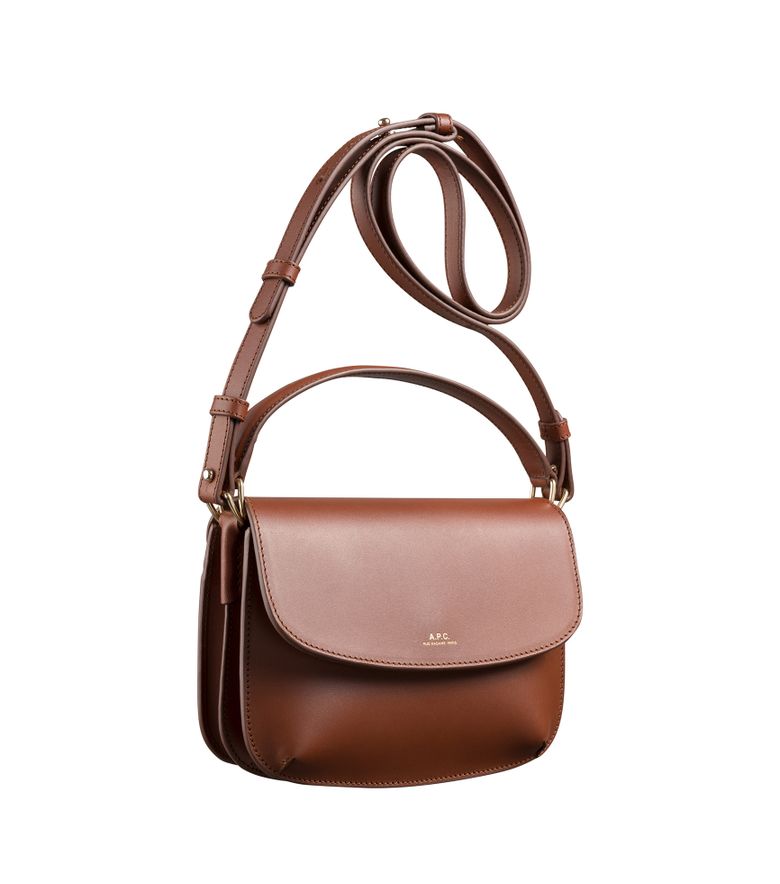 A.P.C. Sac Sarah Shoulder à Strap Mini Noisette