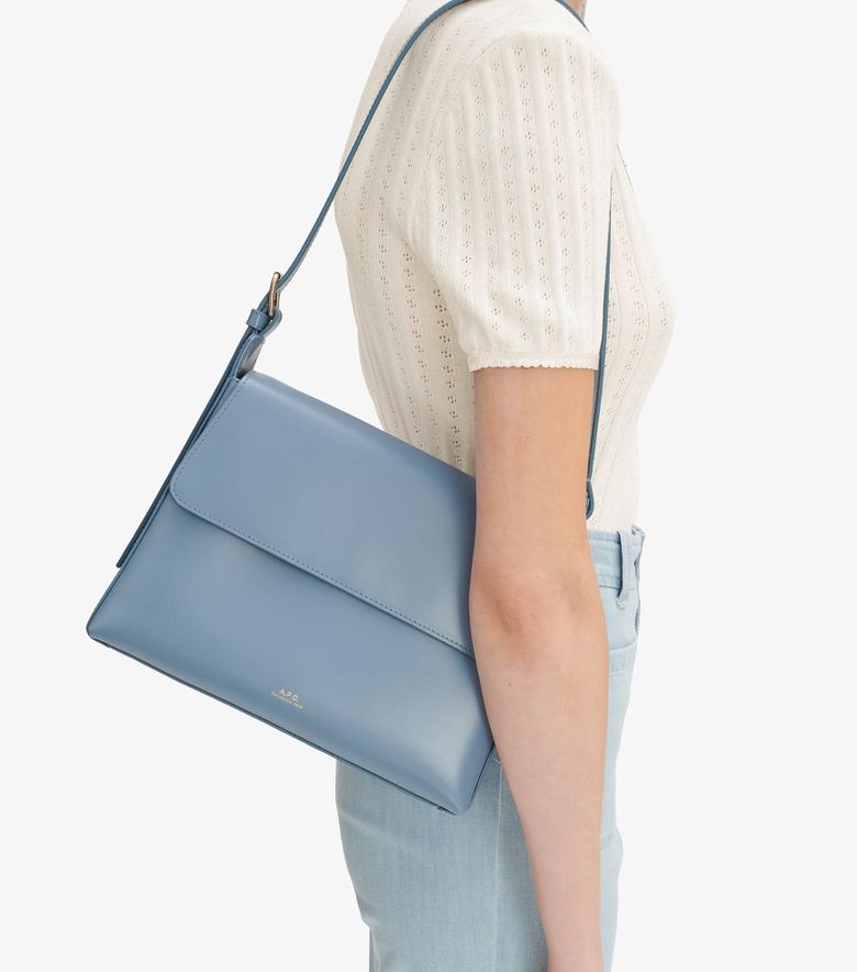 A.P.C. Sac Virginie Flap Bleu navire