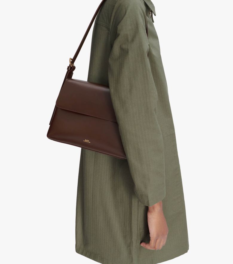 A.P.C. Sac Virginie Flap Brownie