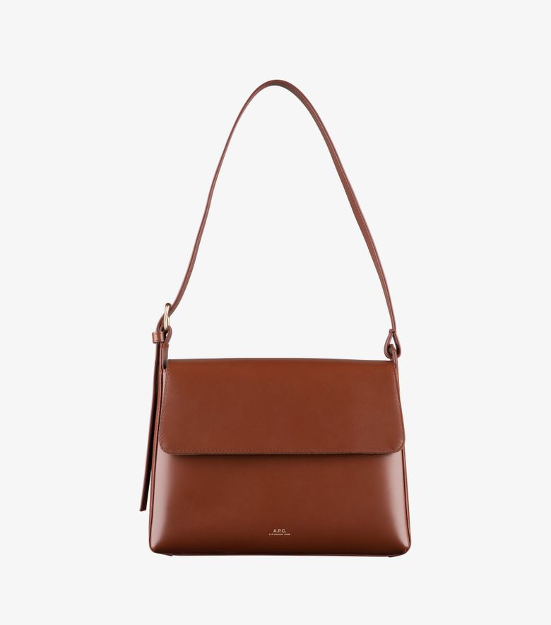 A.P.C. Sac Virginie Flap Noisette