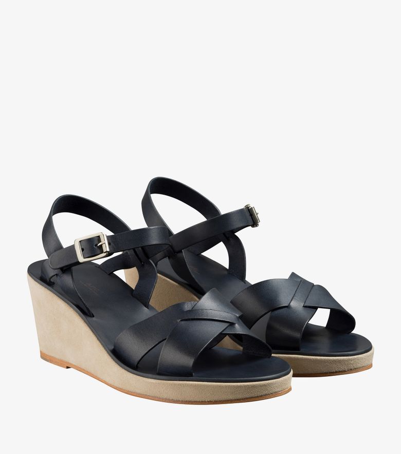 A.P.C. Sandales Judith Dark Navy