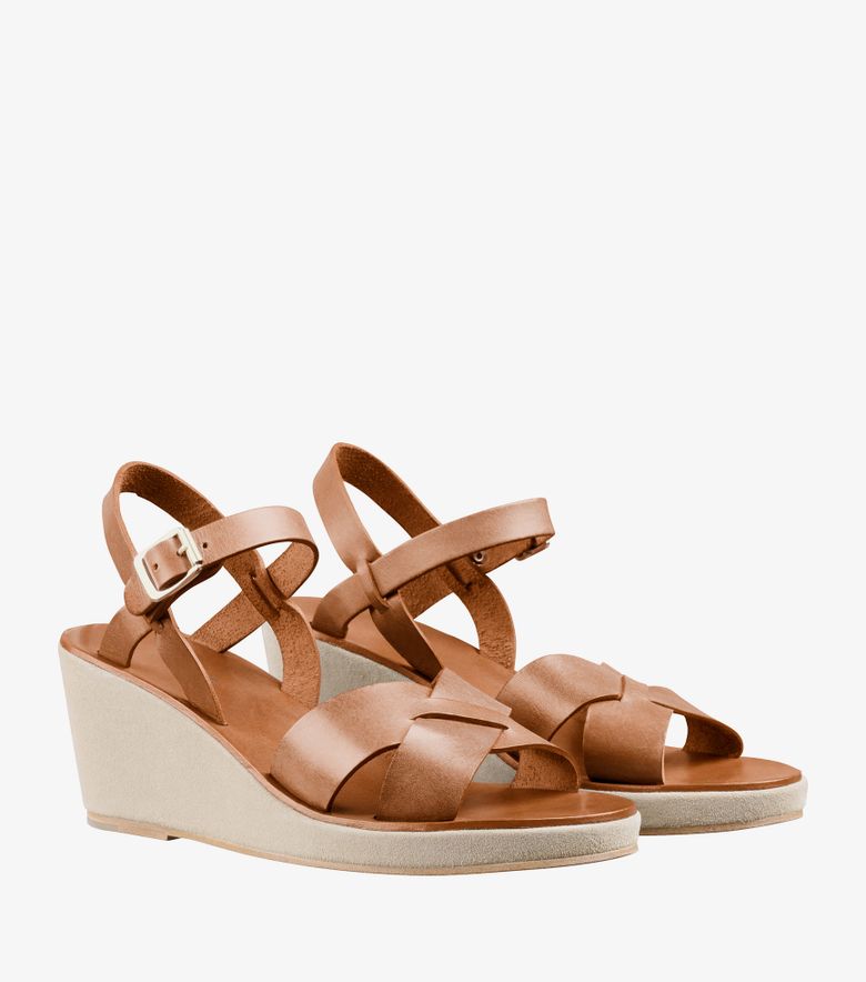 A.P.C. Sandales Judith Noisette