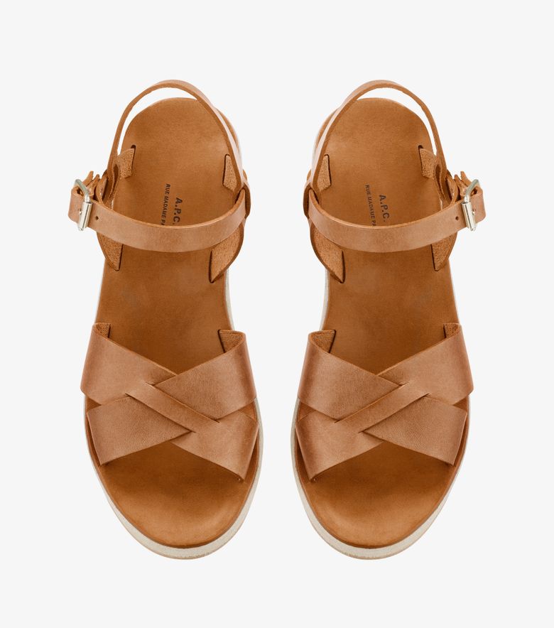 A.P.C. Sandales Judith Noisette