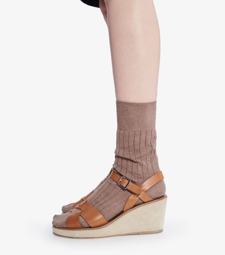 A.P.C. Sandales Judith Noisette