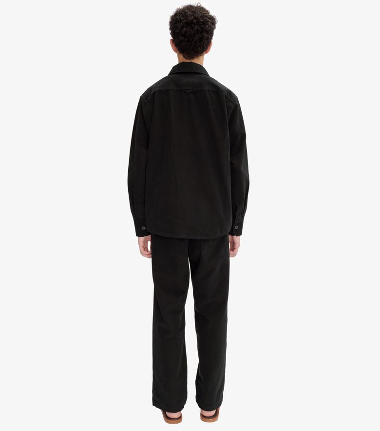 A.P.C. Surchemise Basile Brodée Poitrine Noir