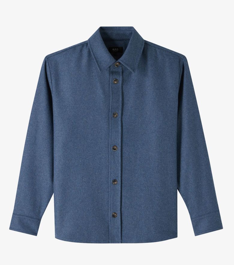A.P.C. Surchemise Bobby Bleu Acier