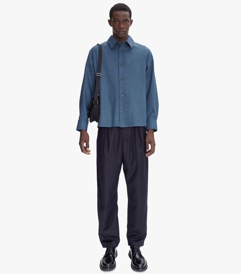 A.P.C. Surchemise Bobby Bleu Acier