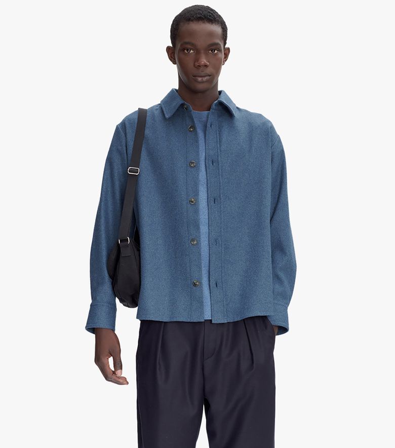 A.P.C. Surchemise Bobby Bleu acier