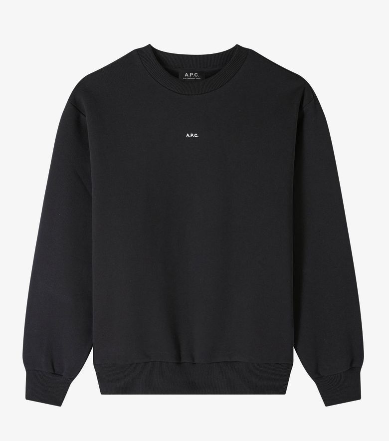 A.P.C. Sweat Boxy Micro Logo Noir/blanc