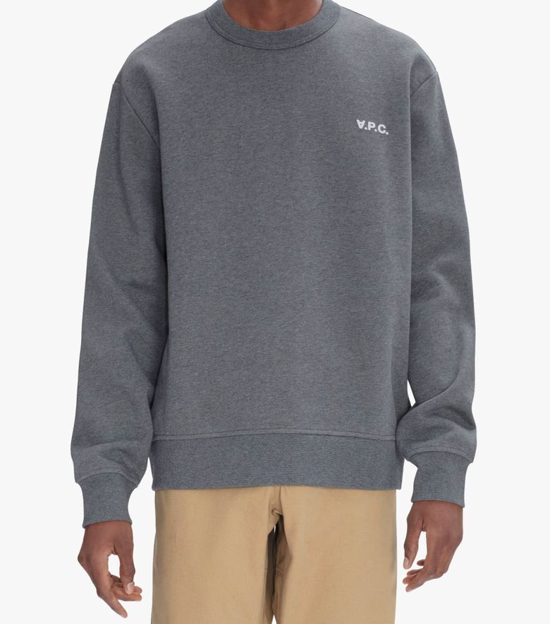 A.P.C. Sweat Boxy Petit VPC Anthracite Chiné/écru