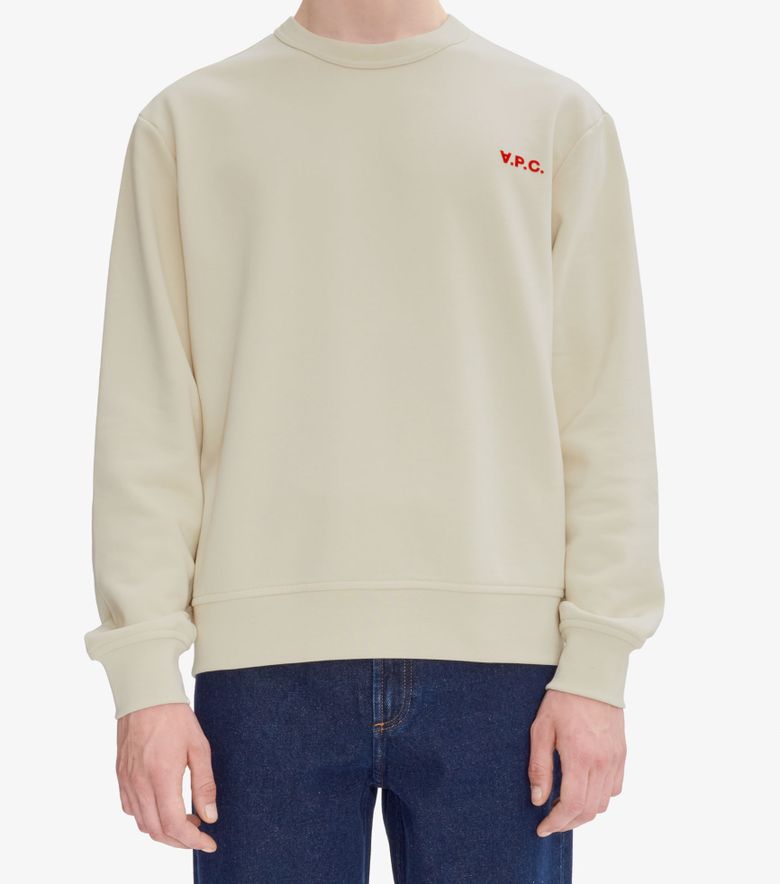 A.P.C. Sweat Boxy Petit VPC Mastic/rouge