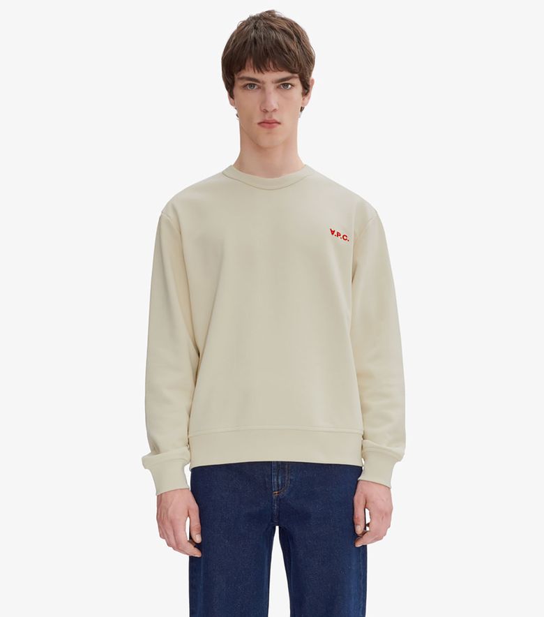 A.P.C. Sweat Boxy Petit VPC Mastic/rouge