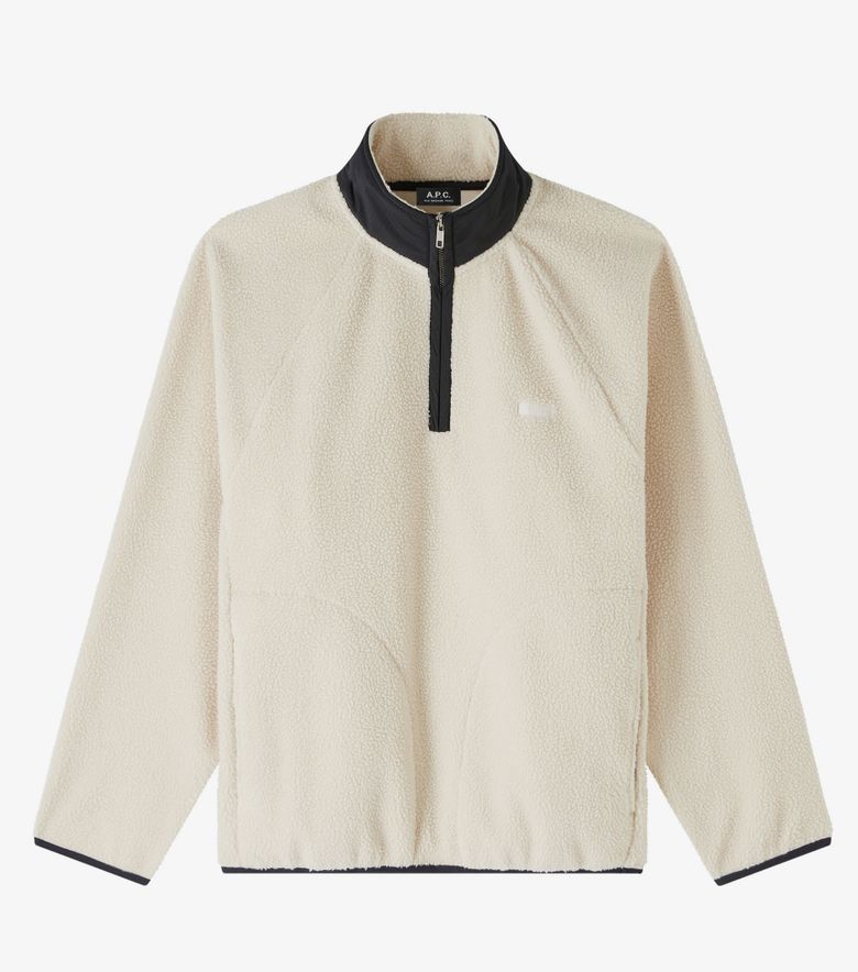A.P.C. Sweat Island Brodé Blanc Cassé