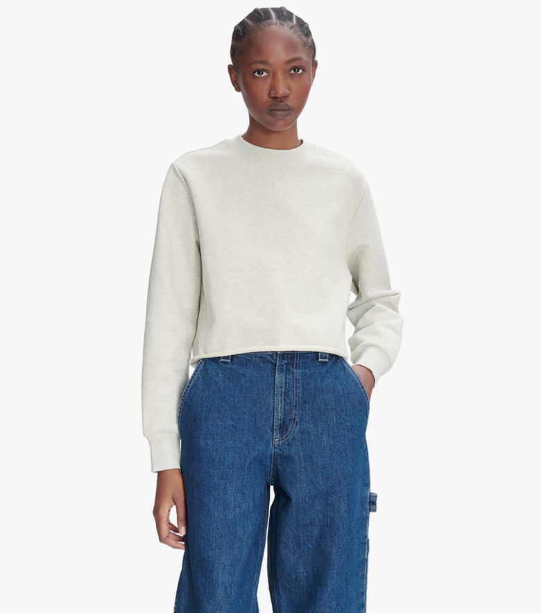 A.P.C. Sweat Label F Écru chiné