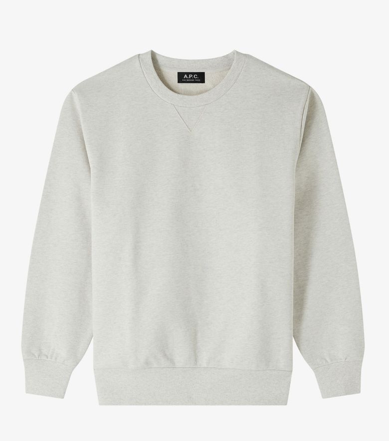 A.P.C. Sweat Label H Écru Chiné