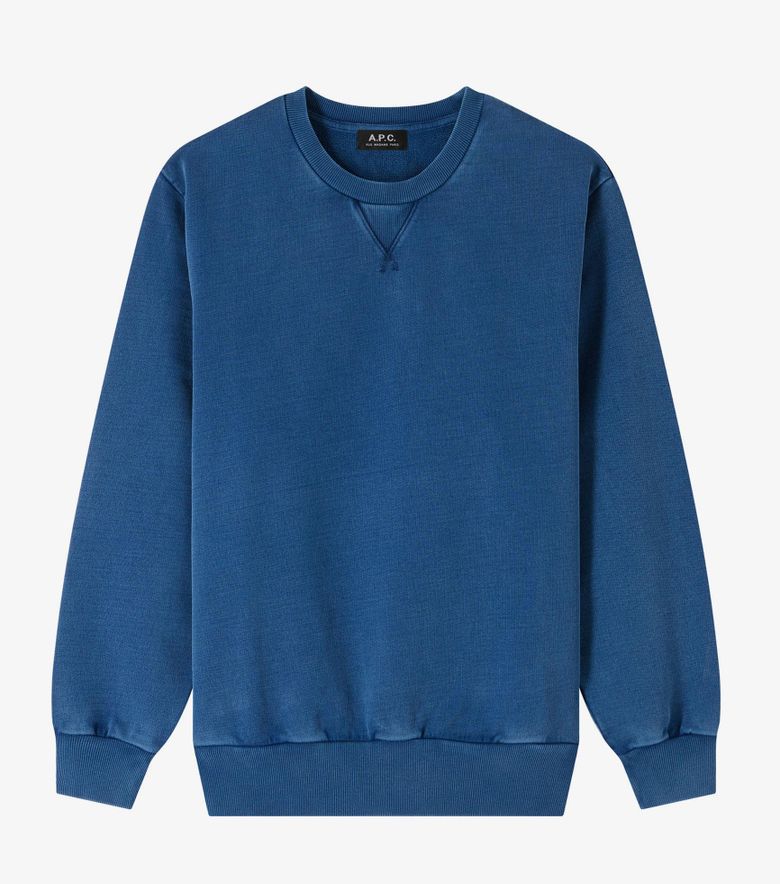A.P.C. Sweat Label H Garment Dye Marine