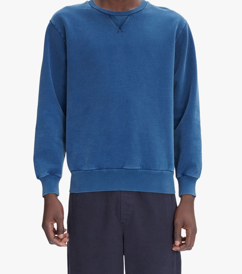 A.P.C. Sweat Label H Garment Dye Marine