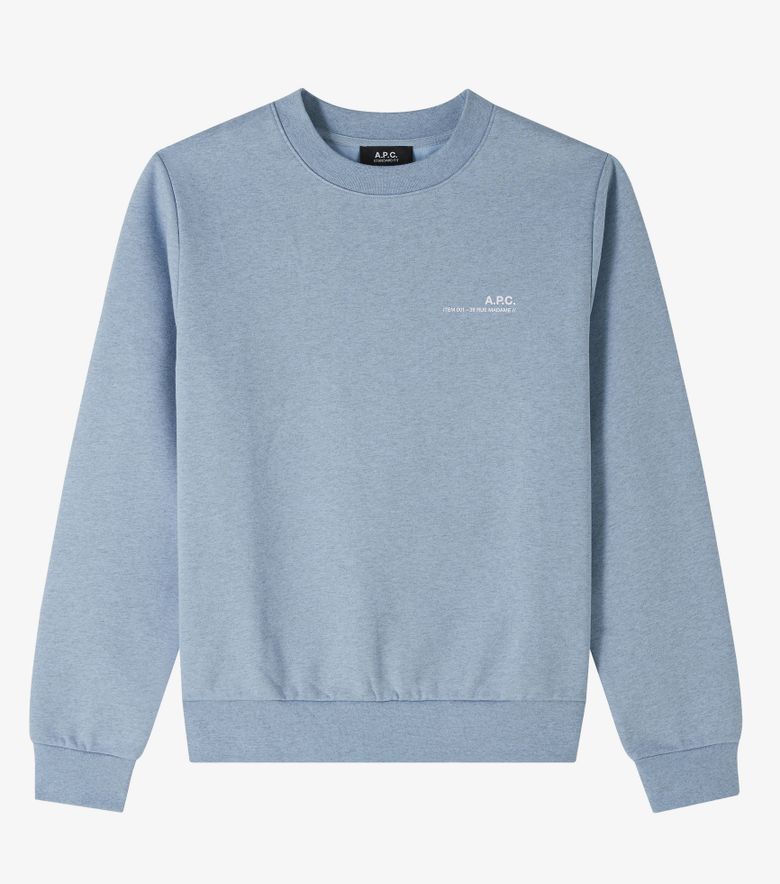 A.P.C. Sweat Standard Item Overdye Bleu Clair/écru